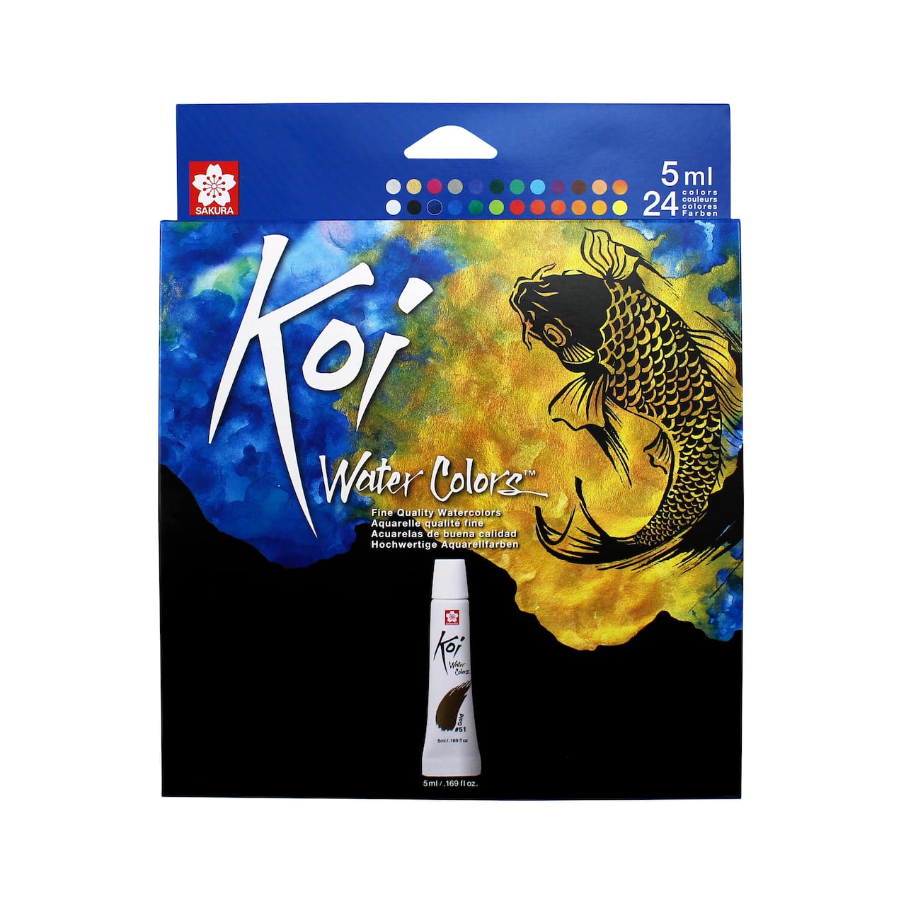 Koi Water Colors&#x2122; 24 Color Fine Quality Watercolors